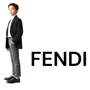 Authentic Fendi luxury designer dark navy blue Oxford derby dress shoes sz 13